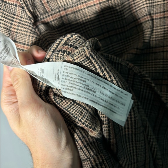 Abercrombie & Fitch Soft Collection Oversized Brown Plaid Flannel Shirt Size S - Picture 4 of 4